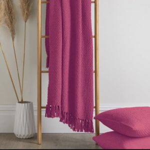 Throw by Drift Home in Pink