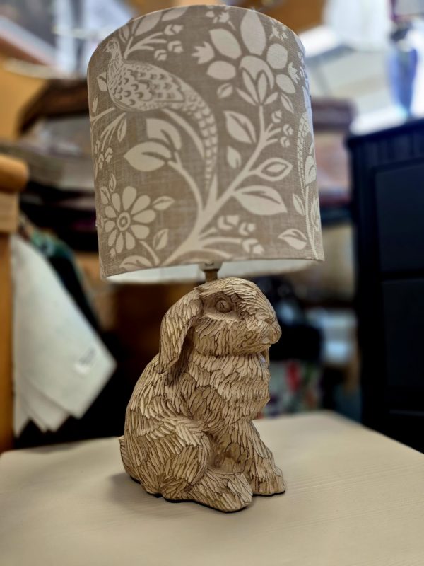 Wooden Bunny Lamp