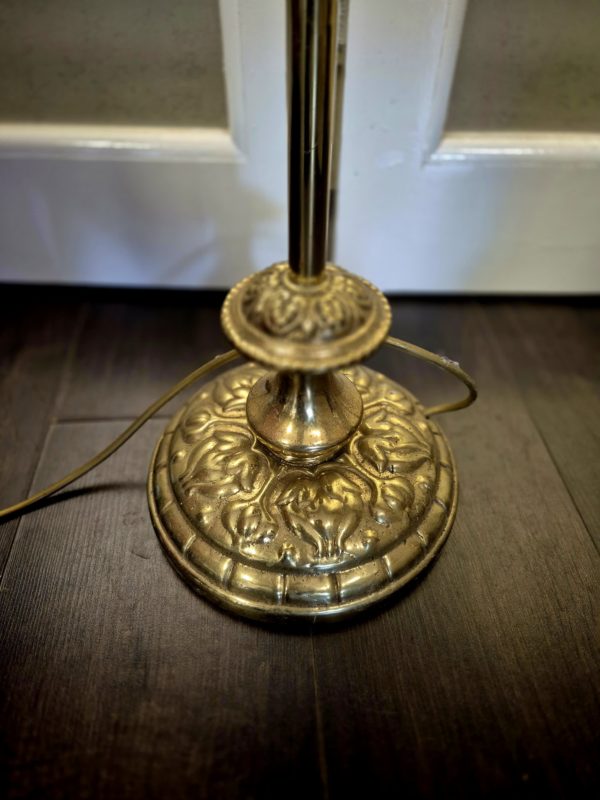 William Morris Golden Lily Brass Standard Lamp - Collection Only - Image 2