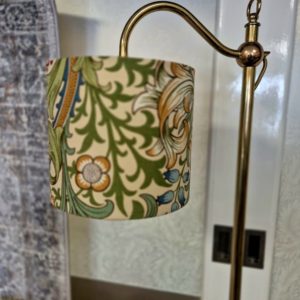 William Morris Golden Lily Brass Standard Lamp - Collection Only