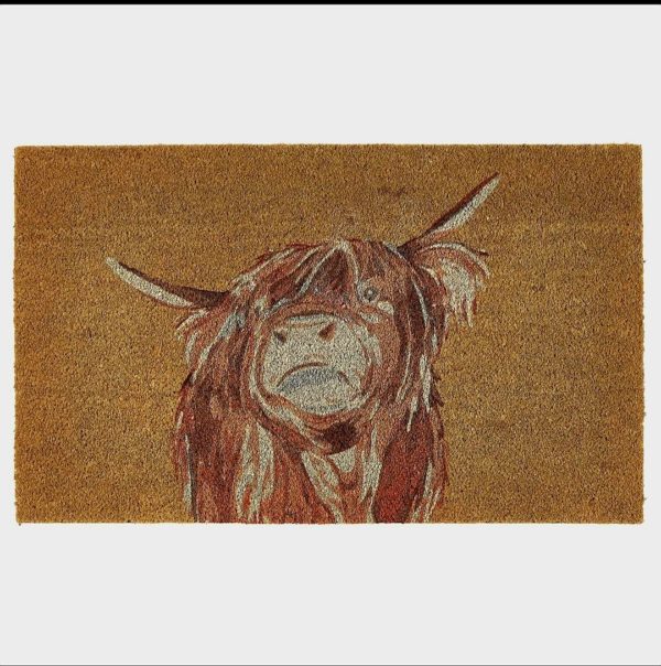 Highland Cow Door Mat 45x75cm - Image 2
