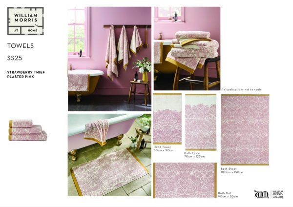 Strawberry Thief Plaster Hand Towel