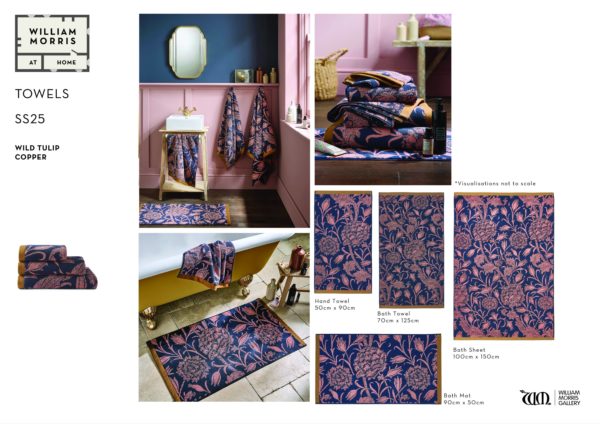 Wild Tulip Copper Hand Towel