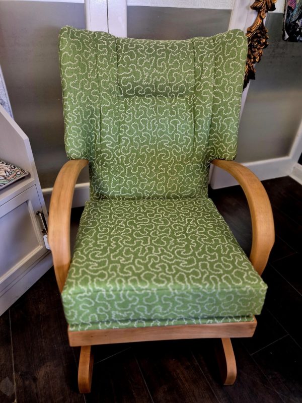 Linwood Wiggle Avocado Bentwood Rocking Chair - Image 2