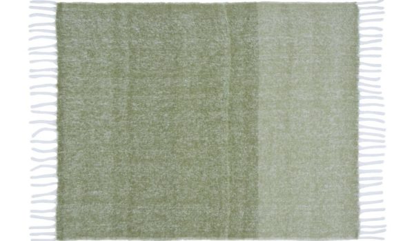 Laura Ashley Bronwen Throw Olive Green - Image 2