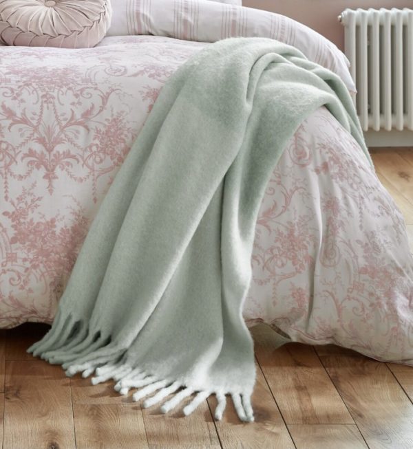 Laura Ashley Bronwen Throw Sage