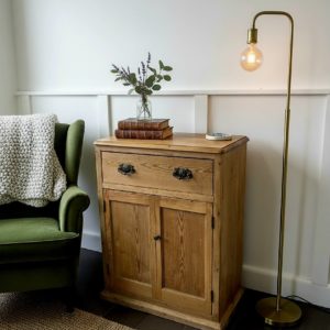 Antique Pine Unit Sideboard Cupboard