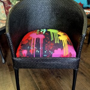Splatter Fabric Loom Chair
