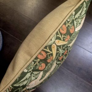 Strawberry thief cushion