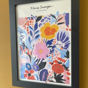 Wild Flowers of Amsterdam Abstract Painting Framed Print