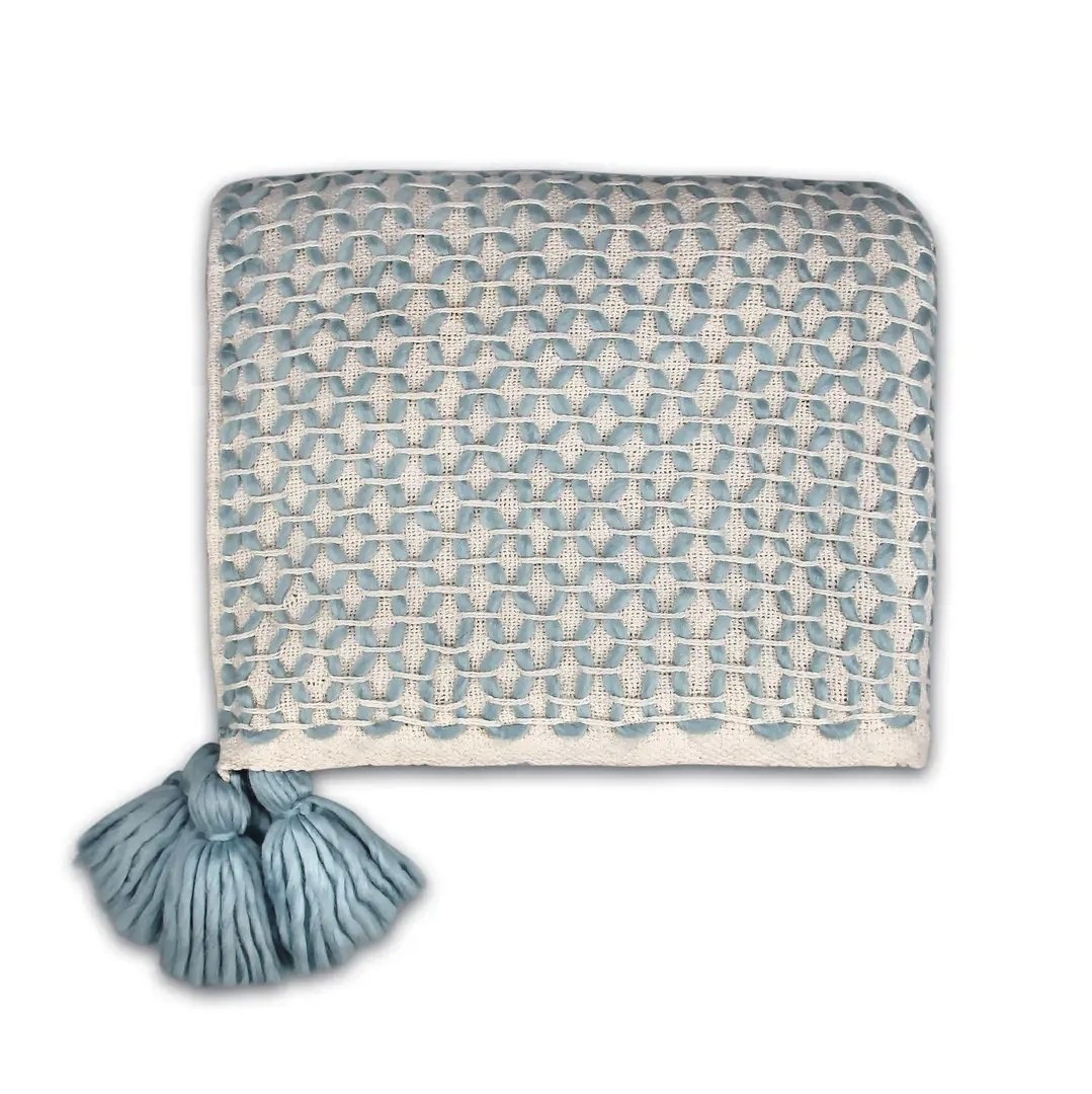 Blue Lattice Blanket
